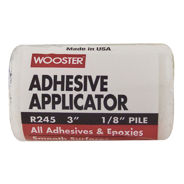 Wooster 3" x 1/8" Nap Adhesive Applicator Roller Cover R245
